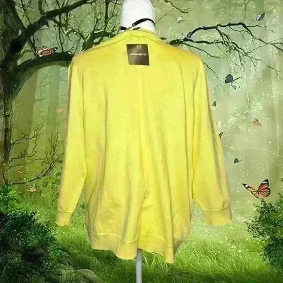 NWT Eddie Bauer Yellow Button Up - Picture 6 of 9